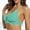 Green, variant on Miqool Women's Crochet Knit Triangle Bikini Top Tie Back Halter String Bathing Suits Tops Swimsuit Summer Beachwear