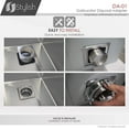 thumbnail image 2 of PinesC Stainless Steel Kitchen Sink Garbage Disposal Adapter for Square Drain Hole, DA-01, 2 of 5