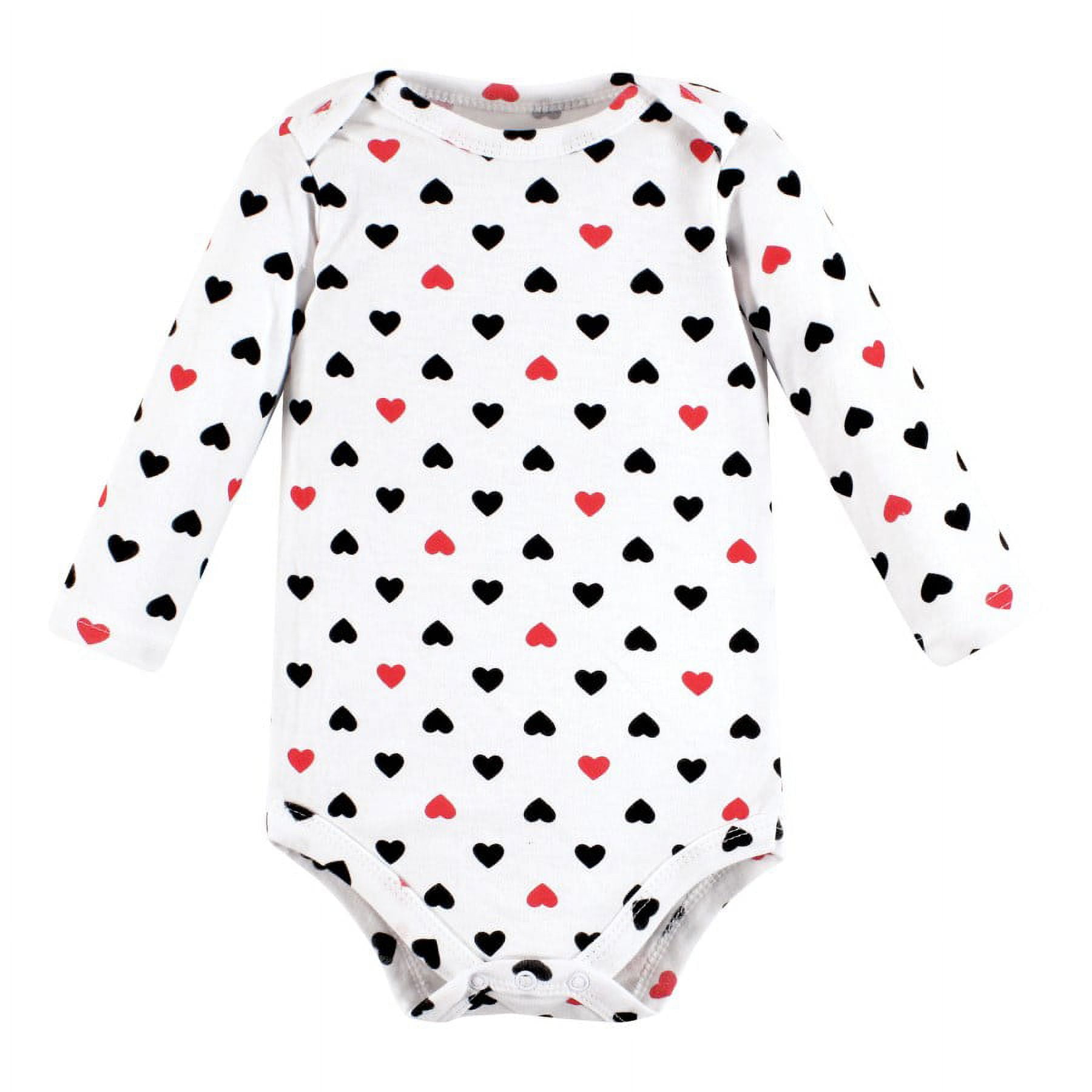 Hudson Baby Cotton Long-Sleeve Bodysuits, 3-Pack, Newborn- 24 Months