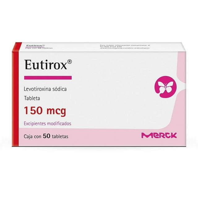 Eutirox Levotiroxina 150 mcg 50 tabletas