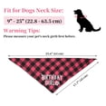 thumbnail image 2 of Bandana de Cumpleaños para Perros Unique Bargains, Linda Bandana Cumpleañera para Perros Pequeños, Medianos y Grandes, Bandanas para Fiesta de Cumpleaños, Grande, Rojo Rosa, 2 of 7