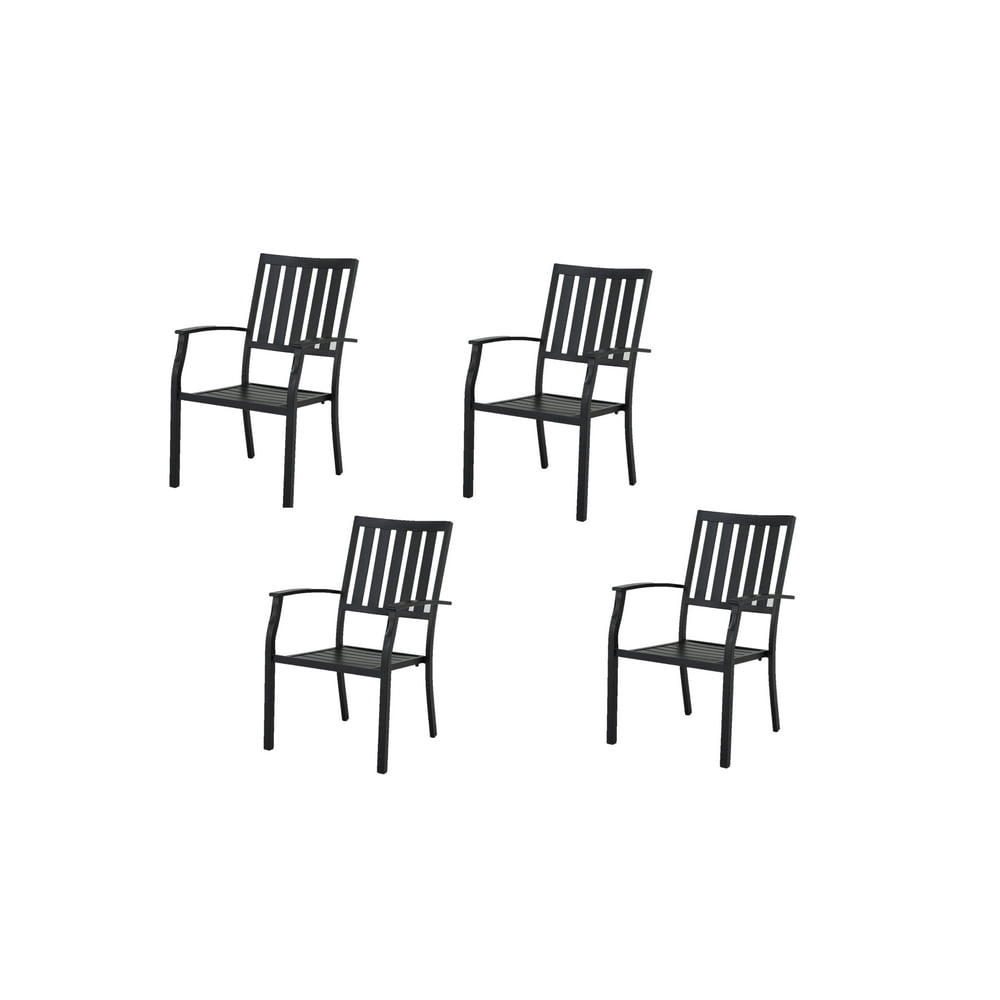 Better Homes & Gardens Camrose Farmhouse Slat Back Outdoor Dining Chair