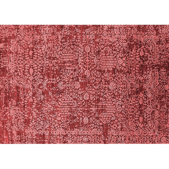 Ahgly Company Indoor Rectangle Oriental Red Industrial Area Rugs, 2' x 3'