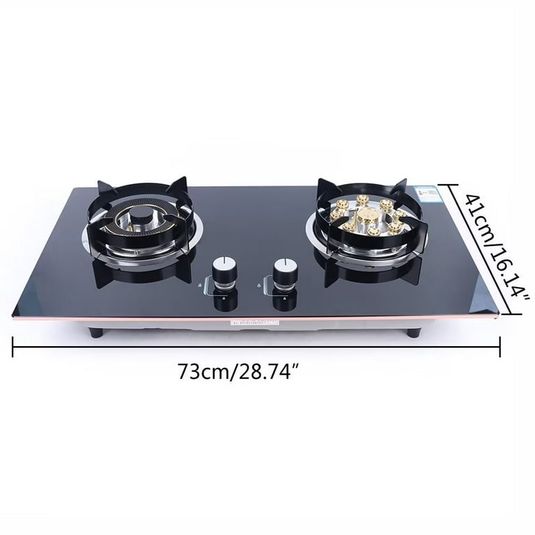 4 Burners Kitchen Built-in Stove Propane Gas Cooktop Tempered Countertop  Stove