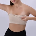 thumbnail image 4 of HEVIRGO Ice Silk Invisible Bra Contoured Cups for Smooth Shape Strapless Bra Anti-slip Silicone Lining High Elasticity Unpadded Off-shoulder Dress Top Pairing Bra, 4 of 8