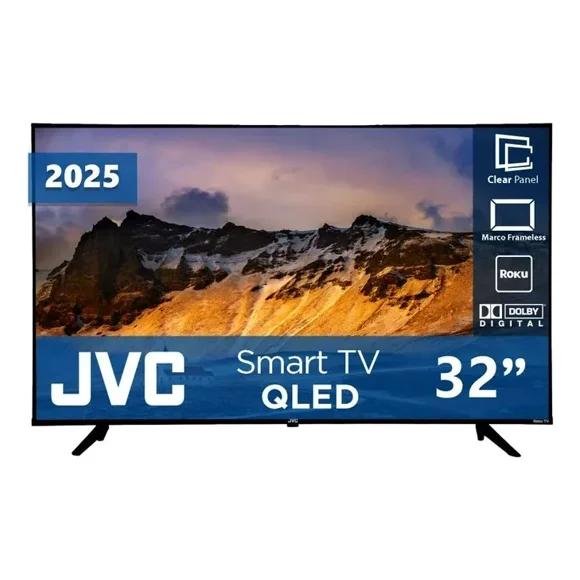 Smart Tv Pantalla Qled 32 Pulgadas Jvc Si32qrf Roku Tv 2k