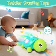 ANTIC DUCK Toddler Toys, Baby Toys 6-12 Months, Musical Light Up Learn Walk Crawling Toys, Early Educational Infant Toys for 1 Year Old Girls Boys Birthday Gifts