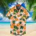 thumbnail image 1 of Chemises pour Hommes, Chemise Hawaïenne Imprimée Col à Revers Manches Courtes T-shirt Tops Manches Courtes Col à Revers Tops/chemise, 1 of 5