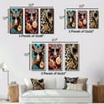 thumbnail image 4 of Designart "Celebrity Chic Giraffe II" Fashion Framed Wall Art Set Of 3 - Gold Glam Frame Gallery Set For Office Decor, 4 of 6