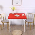 thumbnail image 3 of HSHDLDF JISEN Housse de Nappe Ajustée Extensible en Spandex, 34x34 Pouces, E-Red, Spandex de Haute Qualité, Couvre-Table, 3 of 7