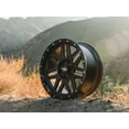thumbnail image 4 of RockTrix RT110 20x9 Matte Black Off Road Wheels 6x139.7 Bolt Pattern (6x5.5) -12mm Offset, 20 Inch Rims Compatible with Chevy Silverado 1500, GMC Sierra 1500, and 2019-2026 Ram 1500, 4 of 7