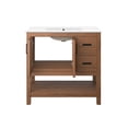 thumbnail image 6 of Modway Ashlyn 36” Wood Bathroom Vanity in Walnut White, 6 of 10