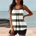 thumbnail image 6 of Ayfxijin Women's High-Waisted Tummy Control Tankini,Striped Two-Piece Split Swimwear S-XXL, 6 of 6