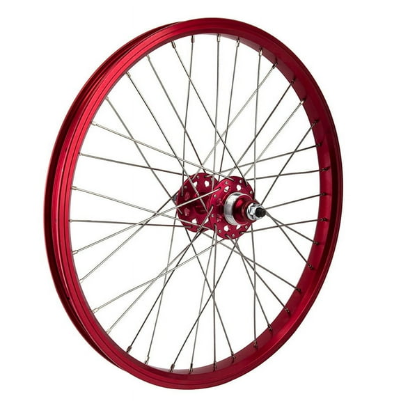 SE Bikes 20in Rear Wheel 20x1.75" Red 36H 1-speed Freewheel 3/8" 110mm 20"