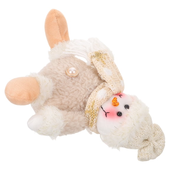 TABLZONE White Snowman Plush Christmas Tree Ornament Holiday Decoration Soft Stuffed Toy