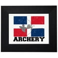 thumbnail image 1 of Dominican Republic Olympic - Archery - Flag Framed Print Poster Wall or Desk Mount Options, 1 of 5