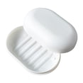 thumbnail image 3 of Soap Box with Lid, Portable Soap Holder, Closable Soap Dish Storage, Leakproof Soap Box, Soap Dish Container for Bathroom Hiking Camping White, 3 of 8