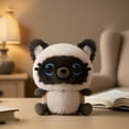 thumbnail image 2 of Adorable Siamese Cat Plush Toy, Soft Stuffed Animal with Big Blue Eyes, Perfect for Kids, Cuddly Gift for Girls and Boys, 8 Inch Collectible Plush Doll, 2 of 5