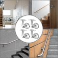 thumbnail image 5 of 304 Stainless Steel Handrail Support for Staircase Banister Wall Support for Wooden Banister Silver - Oi-FRIS (4 Pieces), 5 of 5