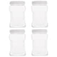 thumbnail image 1 of 4pcs 1000ml botellas de plástico botellas de almacenamiento de miel contenedores de alimentos (transparentes), 1 of 6