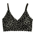 thumbnail image 7 of Telankuip Leopard Print Push up Bras for Women Wireless with Lift and Support Comfort Bras Full Coverage Smoothing Seamless Bra No Underwire Thin Breathable Bralettes Black XL, 7 of 7