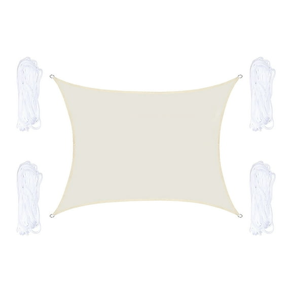 6.5 x 9.8 FT Sun Shade Sail with Grommets, Waterproof Outdoor Sun Shades Canopy for Patio, Outdoor Sunshade Swimming Pool Sun Awning, Fabric Sun Shade Cloth Privacy Screen for Garden Outdoor Facility