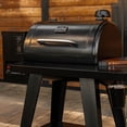thumbnail image 4 of Oakford Premium 27" Wi-fi Wood Pellet Grill with Side Shelf, 791 SQ In Cast Iron Grates, Heavy Duty Pellet Smoker Grill with Bluetooth Connectivity for Smoking, Grilling, Braising and More - 910-0500, 4 of 12
