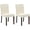 Beige, variant on Memoryfield Set of 2 Upholstered Dining Chairs, Tufted Back Fabric Kitchen & Dining Room Side Chairs, Padded Seat Accent Chairs,Beige