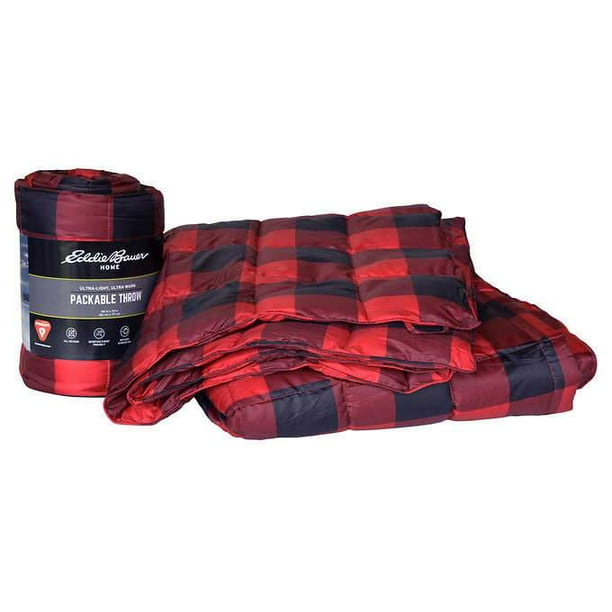 Eddie Bauer Home Packable Down Alternative Throw, 2pack