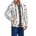 thumbnail image 2 of Wukai Labrador Retriever Dog Print Men's Zip-Up Hoodie,Fleece Full-Zip Hoodie for Men, Hooded Sweatshirt-X-Large, 2 of 5