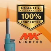 MK Mini Utility Lighter Refillable Butane, Wind-Resistant, Assorted Colors, 2 Pack