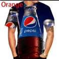 thumbnail image 1 of Camiseta De Verano Con Estampado 3d Pepsi Casual Manga Corta Para Hombres, 1 of 4