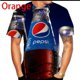 thumbnail image 1 of Camiseta De Verano Con Estampado 3d Pepsi Casual Manga Corta Para Hombres, 1 of 4