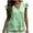 Green, variant on Cotton Linen Flutter Sleeve Tops for Women- Casual Trendy V Neck Summer Loose Fit Flowy T Shirts Khaki Size XL
