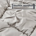 thumbnail image 4 of HIG Light Khaki All-Season Reversible Down Alternative Quilted Comforter - Lightweight - Hypoallergenic Microfiber Fill - Corner Duvet Tabs - Box Stitched - Machine Washable - Full/Queen Size, 4 of 8