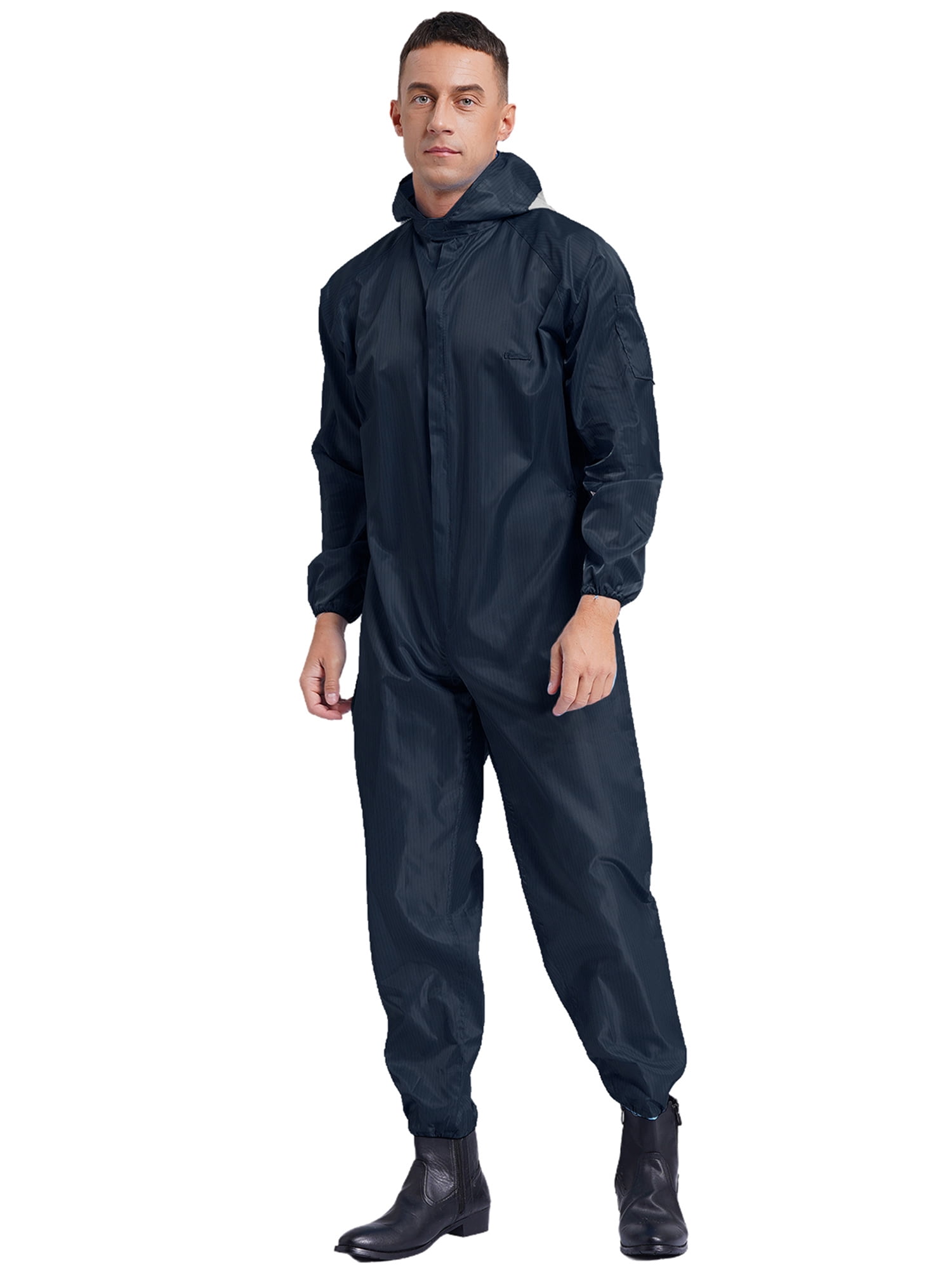 iiniim Mens Anti-Static Bodysuit Coverall Zip Up Jumpsuit Spray