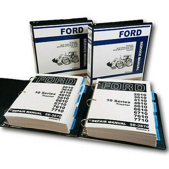 Ford Tractor 6610 6710 7610 7710 Service Repair Shop Manual Overhaul