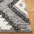 thumbnail image 3 of SAFAVIEH Natura Regena Diamond Runner Rug, Black/Ivory, 2'3" x 8', 3 of 7