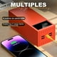 thumbnail image 3 of Power Bank Pila Batería Recargable Kimhi Carga Super Rapida 60,000mah Pd20w Portatil Color Rojo Con 4 Puertos Usb Y 1 Tipo C Bidireccional Cargador Para Celular Tablet Banco De Energia Pantalla Led, 3 of 5