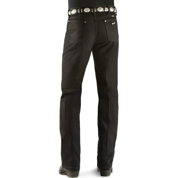 wrangler men's silver edition jean, black, 30x34 