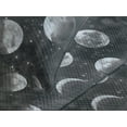 thumbnail image 3 of Ambesonne Space Quilted Coverlet 2 Pcs, Night Realistic Look Moon Art, Twin Size, Charcoal Grey and Ivory, 3 of 4
