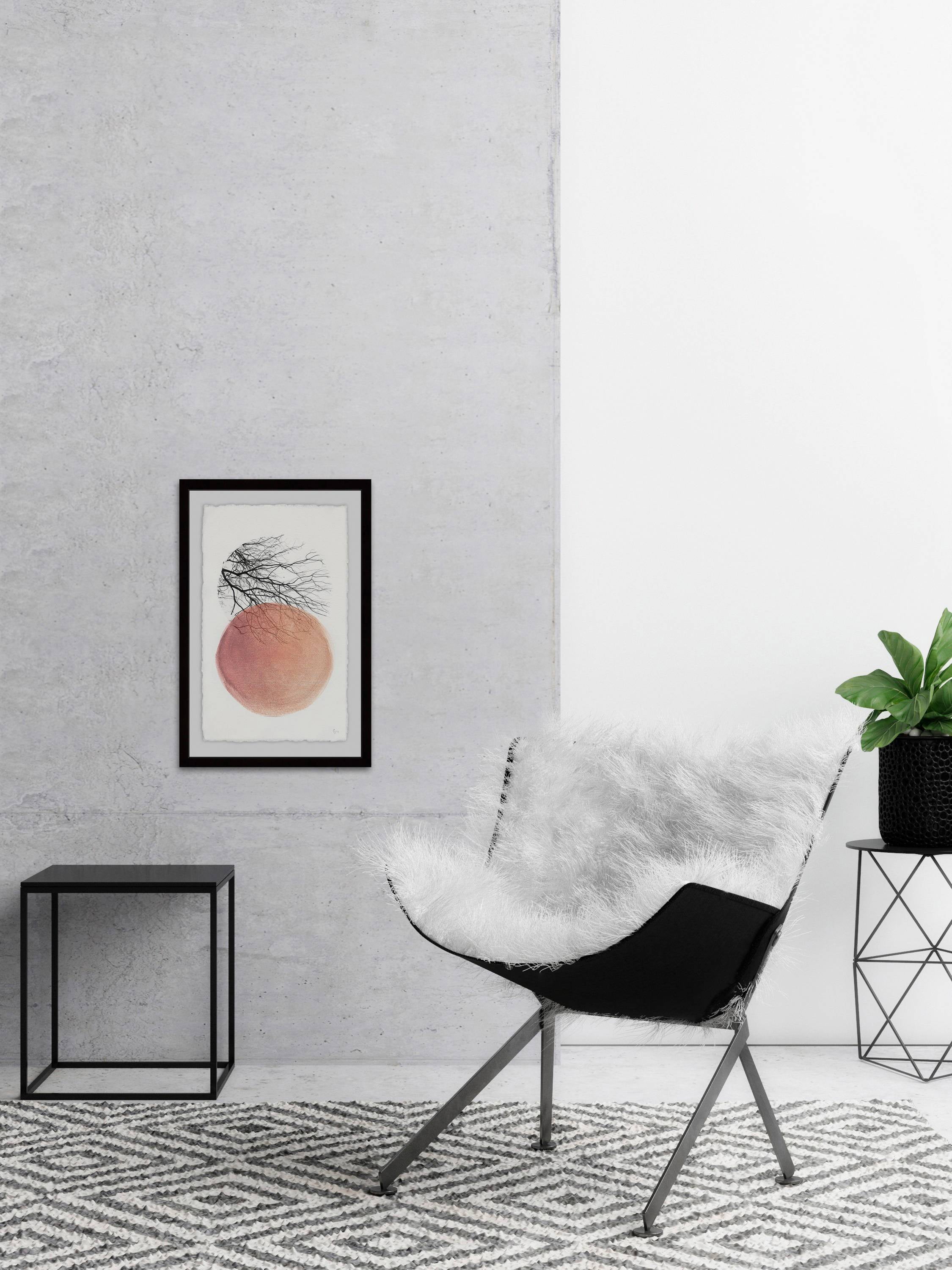 Tree in Isolation Framed Painting Print