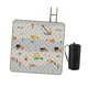 thumbnail image 4 of Manta de picnic de 200 x 200 cm, gruesa, con bolsa de almacenamiento, plegable, para playa. Patrón de ingeniería, 4 of 9