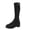 Black, variant on Mid Calf Boots for Womens Side Zip Round Toe Arch Support Winter Low Heel Boots Black 7