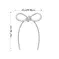 thumbnail image 3 of Champagne Gold Glitter Rhinestone Plastic Bows with Tie for Christmas Wreath Gift Wrapping Party Decor, 3 of 5