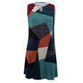 thumbnail image 4 of SMihono Robe d'Été pour Femmes Grande Taille Mode Femmes Décontractée Aguichant Col Rond Robes Imprimées Robe d'Été Sans Manches à Enfiler, 4 of 4