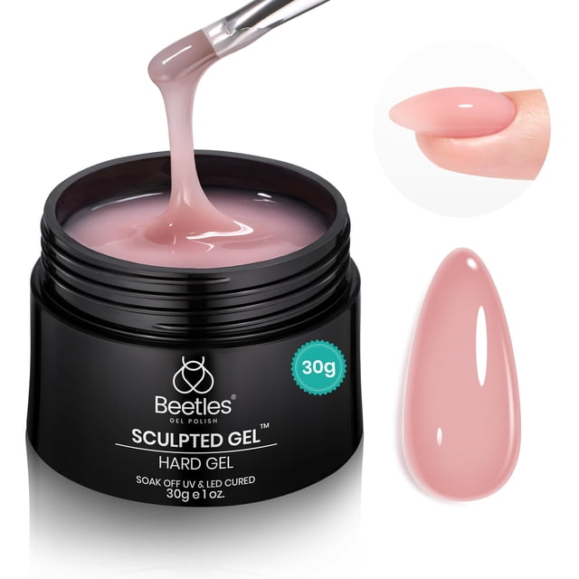 Gel Duro para Uñas Beetles Rosa Atardecer 30 mL 9 en 1