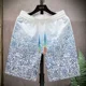 thumbnail image 4 of Pantalones cortos para hombre con tablero gráfico de anime, pantalones cortos para hombre para playa a granel con elástico de hielo, ropa de calle de moda personalizada, nuevos pantalones 2024, 4 of 5
