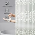 thumbnail image 3 of PEVA Clear Plastic Shower Curtain, 72 x 72" Waterproof Lighweight PEVA Bathroom Shower Stall Curtain, 3 of 8