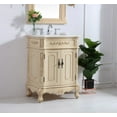 thumbnail image 7 of Elegant Lighting Vf10127 Danville 27" Free Standing Single Basin Vanity Set - Off White, 7 of 7